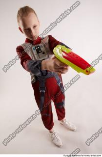 DENISA PILOT STANDING POSE WITH GUN